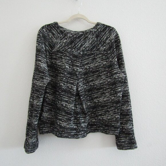 Banana Republic Women's Sweater Large Heather Black Classic Casual Preppy - Picture 7 of 12